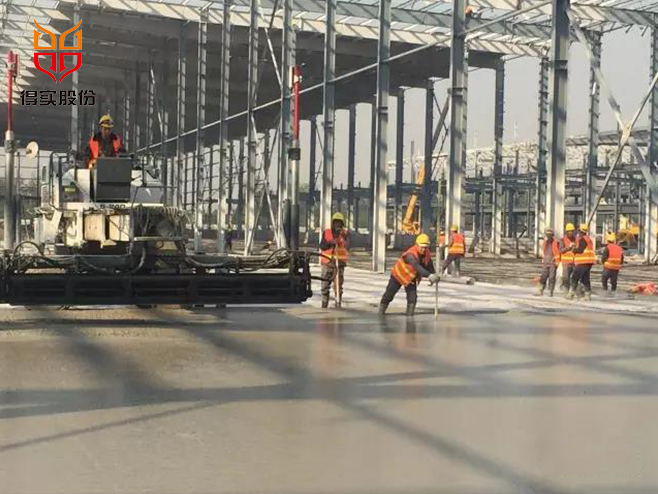 天津常春汽车零部件公司地面及墙面工程